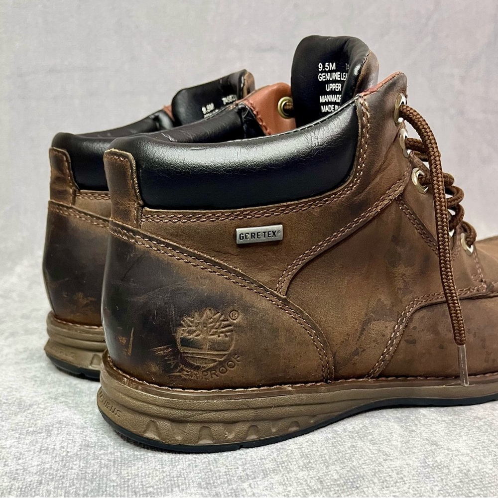 Men's Timberland‎ Waterproof Gore Tex Brown Leather Boots - Picture 6 of 11